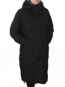 8806 BLACK Пальто зимнее женское (150 гр. холлофайбер)