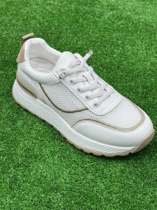 Absent / Кеды белый с бежевым сетка