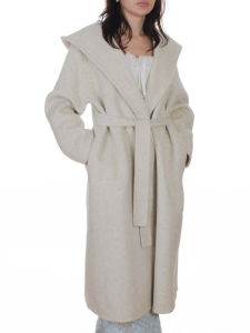 905 BEIGE Пальто шерстяное женское