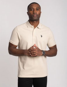 SOLID PIQUE SMALL LOGO POLO SHIRT