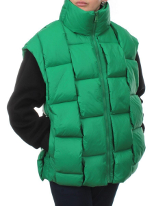 2853 GREEN Жилет утепленный женский (80% пух, 20% холлоффайбер)
