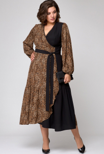Платье EVA GRANT 7200 леопард