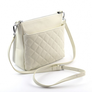 Женская кожаная сумка 868 Н20 Офф Вайт