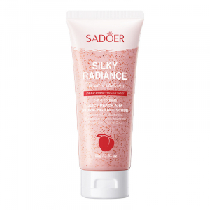 Скраб для лица с персиком и AHA кислотой SADOER Silky Radiance, 100 гр