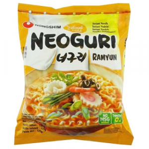 Neoguri Лапша быстрого приготовления, средняя по остроте с морепродуктами, 120 гр