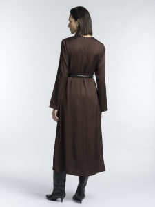 Платье из вискозы с атласным блеском