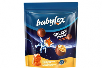 «BabyFox», конфеты шоколадные Galaxy sphere с соленой карамелью, 130 г