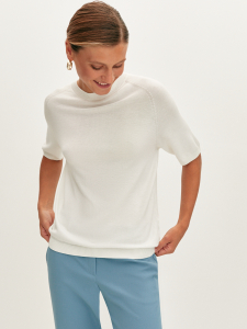 Вязаная футболка из итальянской пряжи