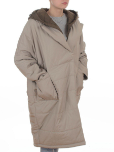 8030 DK. BEIGE Куртка демисезонная женская (100 гр. холлофайбер)