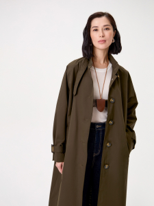 Тренч женский цвета хаки