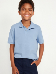School Uniform Pique Polo Shirt for Boys