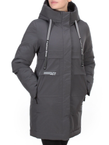 8802 DARK GRAY Пальто зимнее женское CLOUD LAG CAT  (200 гр. холлофайбер)
