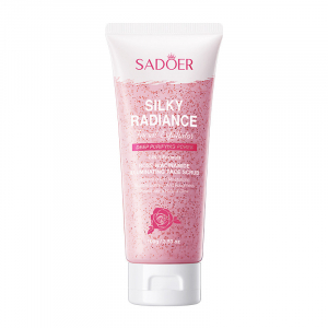 Скраб для лица с розой и ниациномидом SADOER Silky Radiance, 100 гр