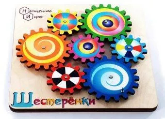 Развивающая доска Шестеренки