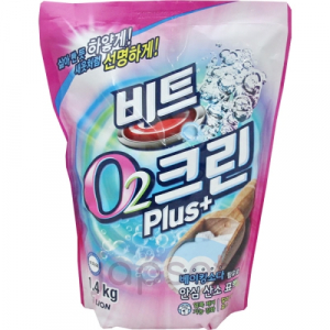 CJ Lion Clean Plus Кислородный отбеливатель, порошок, мягкая упаковка, 1,4 кг