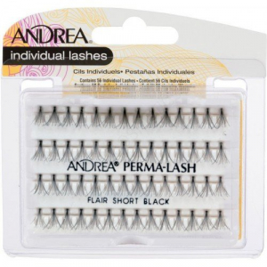 Пучки ресниц узелковые короткие Andrea черные