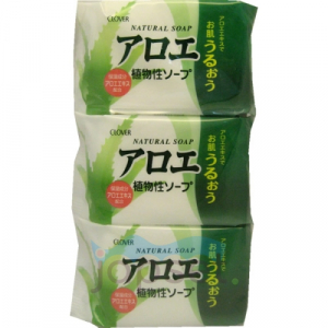 Clover Skin Soap Косметическое мыло с экстрактом алоэ, 3х80 гр