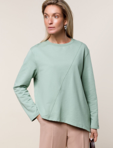 Джемпер из тонкого премиального футера с эластаном