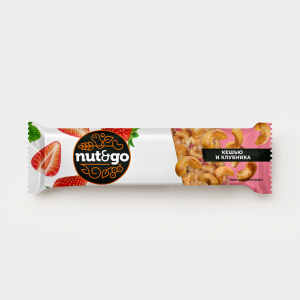«Nut&Go», батончик «Кешью и клубника», 36 г (упаковка 18 шт)