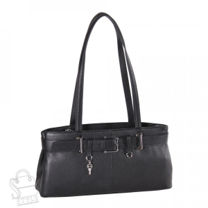Сумка женская кожаная 1440TH black Polina&Eiterou