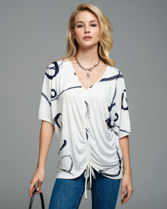 Футболка со сборкой FW005