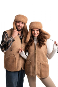 Жилет без воротника 