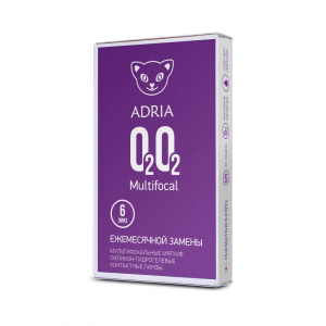 Мультифокальные линзы Adria O2O2, Multifocal, ежемесячные, 6 шт