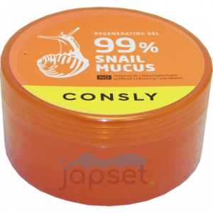 Consly Snail Mucus 99% Восстанавливающий многофункциональный гель с муцином улитки, 300 мл