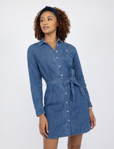 DENIM BUTTON DOWN DRESS