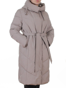 6628B BEIGE Пальто зимнее женское (200 гр. холлофайбер)
