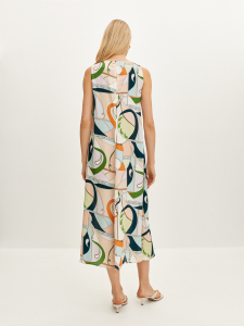 Расклешенное платье-миди