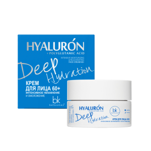 Крем для лица Hialuron Deep Hydration 60+ интенсивное омоложение и увлажнение 48г Белкосмекс/24/М