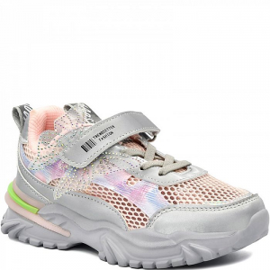 B-9799-D серебро Кроссовки для девочек (33-38)/8