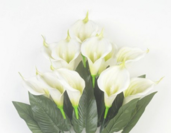 Искусственные цветы, Ветка в букете калла латекс 12 голов(1010237)