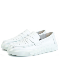 03-PDXL153-3 LT. BLUE Полуботинки женские (натуральная кожа)