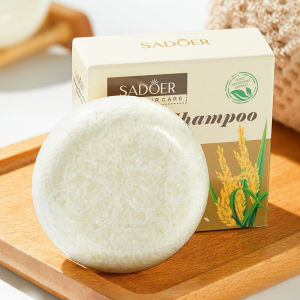 Твердый шампунь с экстрактом Риса SADOER, 60 гр.