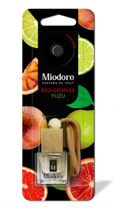 Ароматизатор воздуха MIODORE флакон с дер. крышкой - RED ORANGE-YUZU (КРАСНЫЙ АПЕЛЬСИН И ЮЗУ)