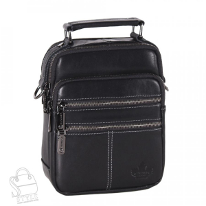 Сумка мужская кожаная кожаный 22665Z black Zinimxs  в Новосибирске