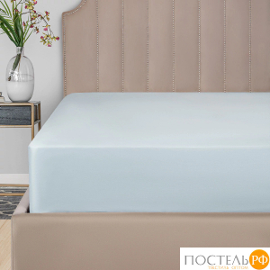 DOME ФАРОСТА голуб Простыня 230х250 (см), 1пр., хл/сат