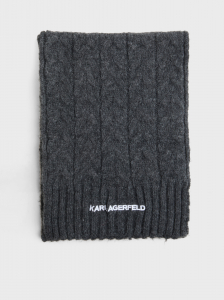 Женский шарф 180х35 см KARL LAGERFELD k/essential cable knit scarf
