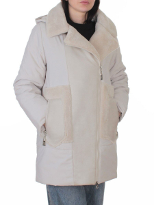 8088 LT. BEIGE Куртка зимняя женская (верблюжья шерсть, 120 гр. холлофайбер)