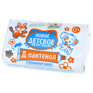Мыло-крем туалетное твердое детское 