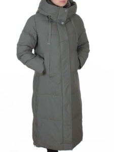 8312 GREEN Пальто зимнее женское (200 гр. холлофайбер)