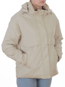 7060 BEIGE  Куртка демисезонная женская (100 гр. холлофайбер)