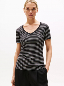 Stripe V-Neck Favorite T-Shirt