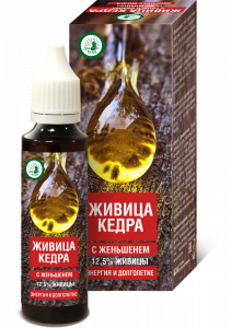 Живица кедра с женьшенем