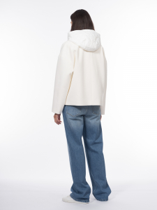 Куртка из пальтовой шерстяной ткани с акцентными карманами