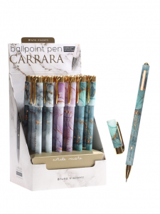 Ручка шариковая BrunoVisconti. Carrara.Bright 0.38мм, стерж/син, МИКС