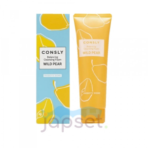 Consly Балансирующая очищающая пенка для умывания с экстрактом дикой груши для комбинированной и жирной кожи, 120 мл