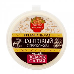 Крем-бальзам. Пантовый с прополисом